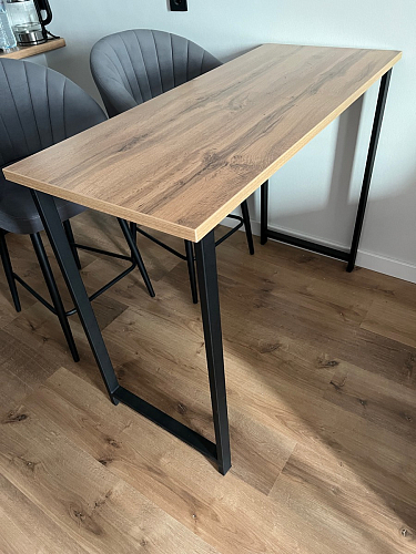 Барная стойка Дилан Лофт 120х40х90 бетон светлый фото покупателя 112