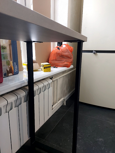 Барная стойка Дилан Лофт 120х40х90 бетон светлый фото покупателя 58