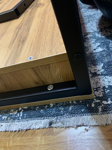 Письменный стол Леон Лофт бетон / черный матовый фото покупателя 37