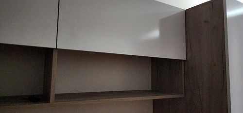 Модульная гостиная Алетра дуб крафт серый / глянец белый комплектация 1 фото покупателя 12