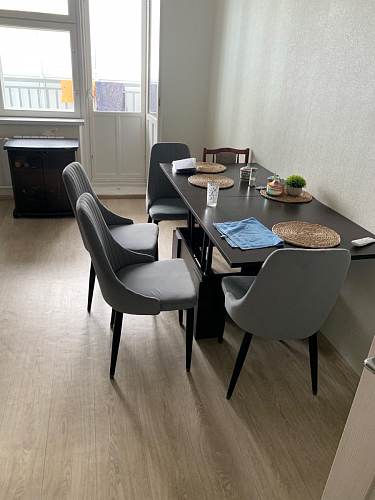 Стул на металлокаркасе Kora light blue / white фото покупателя 10