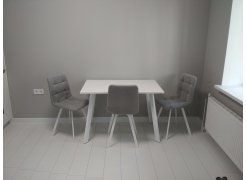 Стул на металлокаркасе Чилли горчичный / белый фото покупателя 78