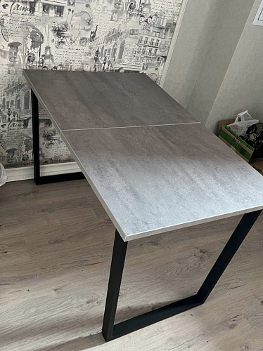 Деревянный стол Лота Лофт 140х80 дуб крафт табачный / черный матовый фото покупателя 946