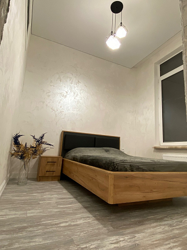 Двуспальная кровать Клауд 160х200 парящая дуб крафт золотой / антрацит фото покупателя 594