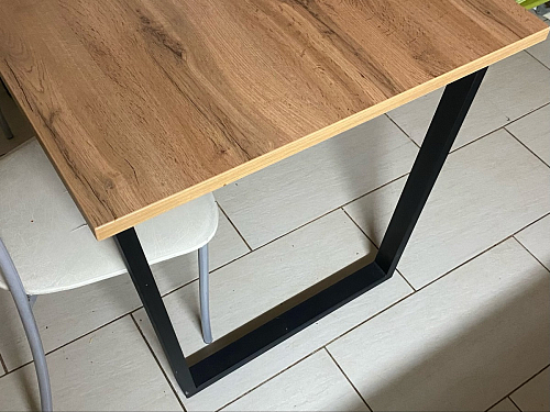 Деревянный стол Лота Лофт 120x75 дуб крафт табачный / черный матовый фото покупателя 305