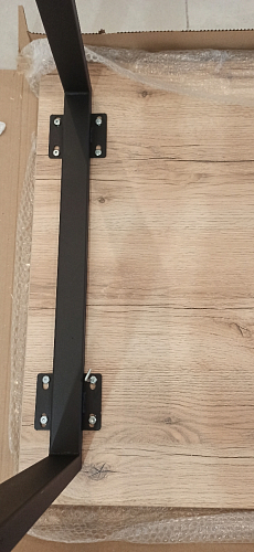 Деревянный стол Лота Лофт 120х75 белый матовый / дуб крафт золотой фото покупателя 463