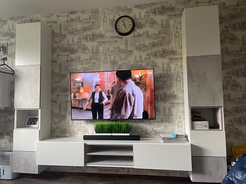 Модульная гостиная Лонгфорд комплектация 1 белый / дуб вотан фото покупателя 1