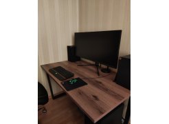 Стол Лота Лофт 140 25 мм черный матовый / дуб вотан фото покупателя 794