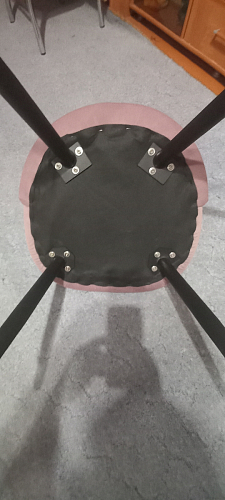 Стул на металлокаркасе Gabi 1 beige / black фото покупателя 436