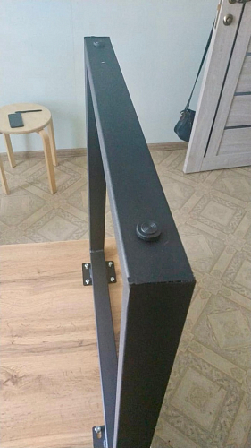 Стол Лота Лофт 140 25 мм черный матовый / бетон фото покупателя 187