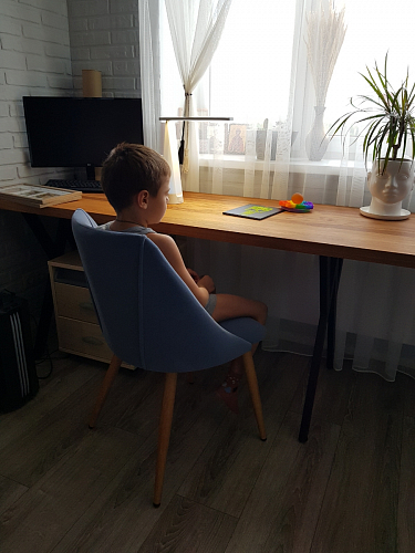 Стул на металлокаркасе Morgan dark gray фото покупателя 14