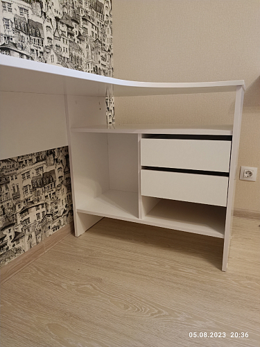 Письменный стол СПм-25 левый дуб сонома фото покупателя 23