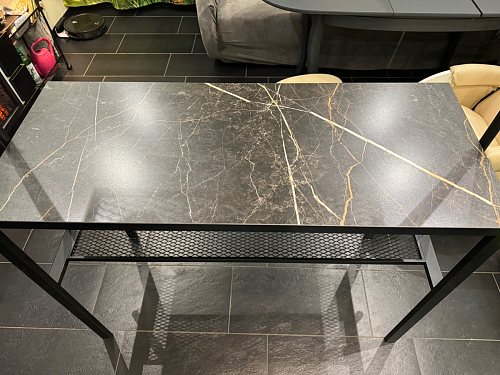 Барный стол Сари 120х50х171 дпк графит / черный фото покупателя 26