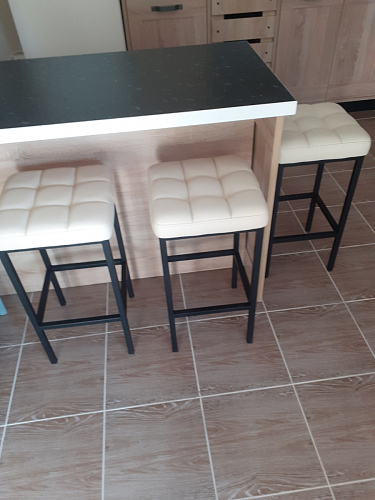 Барный стул Лофт катания лаванда / белый матовый фото покупателя 291