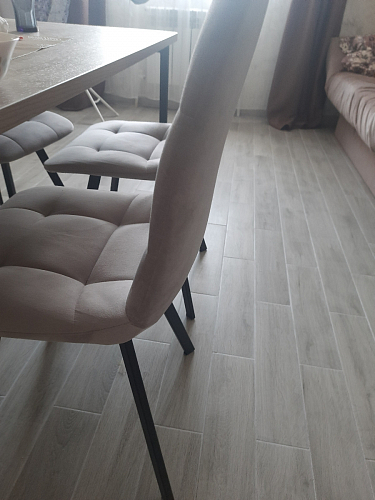 Комплект стульев Чилли 2 шт бежевый / черный фото покупателя 825