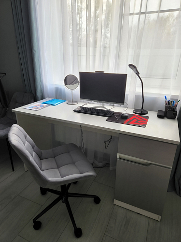 Компьютерное кресло Честер латте / золото фото покупателя 12