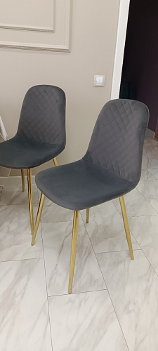 Стул на металлокаркасе Dabl 01 champagne / gold фото покупателя 133