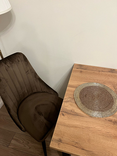 Стол Лота Лофт 140 25 мм черный матовый / бетон фото покупателя 691