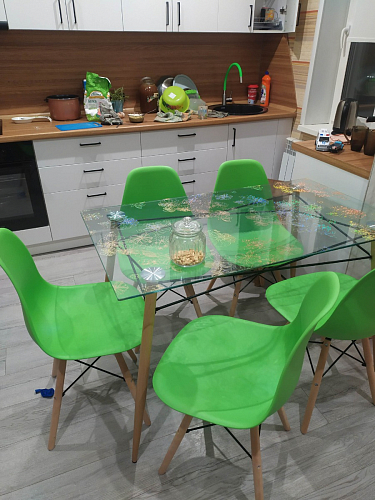 Пластиковый стул Eames PC-015 желтый фото покупателя 208