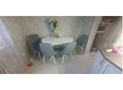 Стул на металлокаркасе Kora beige / black фото покупателя 76