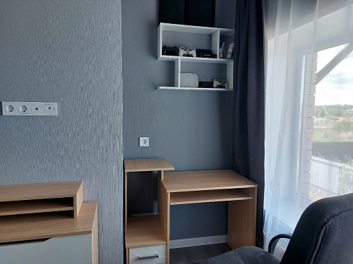 Компьютерный стол Джаз-24 правый дуб сонома фото покупателя 57