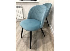 Стул на металлокаркасе Gabi blue / black фото покупателя 473