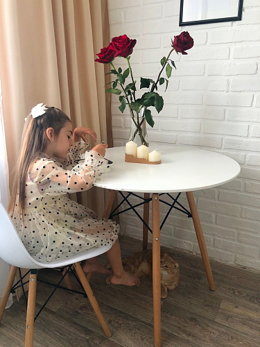 Пластиковый стул Eames PC-015 желтый фото покупателя 7