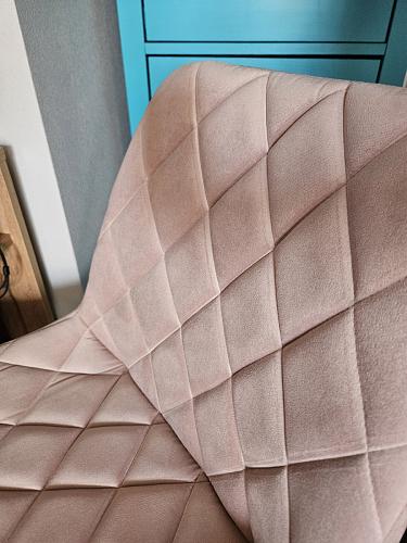 Комплект из "МР Стул Баодин К б/к латте (velutto 08) / черный каркас , 4 шт" фото покупателя 4