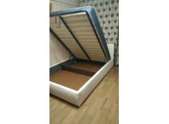 Двуспальная кровать Афродита 160х200 с ПМ экокожа бежевая фото покупателя 15