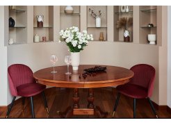 Стул на металлокаркасе Gabi 1 бежевый / черный с серебряными наконечниками фото покупателя 543