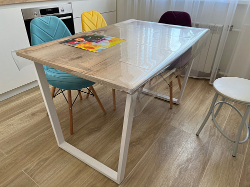 Стол Лота Лофт 120 25 мм сабия / белый матовый фото покупателя 909