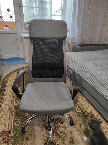 Компьютерное кресло Profit серое / черное фото покупателя 11