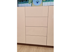 Комод Мебелеф - 37 ясень шимо тёмный / белоснежный глянец фото покупателя 3