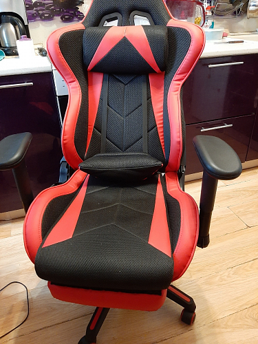 Компьютерное кресло Kano черное / красное фото покупателя 39