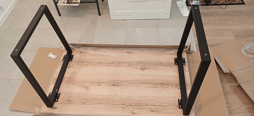 Стол раскладной Лота Лофт 120 25 мм юта / черный матовый фото покупателя 461