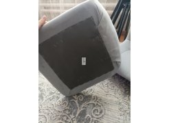 Стул на металлокаркасе Чилли синяя ткань / белый фото покупателя 13