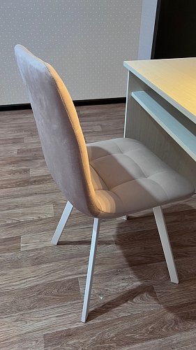 Стул на металлокаркасе Чилли К темно-серый (velutto 32) / черный фото покупателя 648