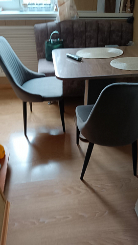 Стул на металлокаркасе Kora green / black фото покупателя 205