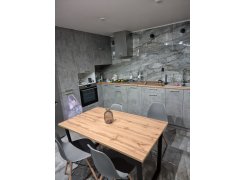 Деревянный стол Лота Лофт 120(160)х75 черный матовый / бетон светлый фото покупателя 659