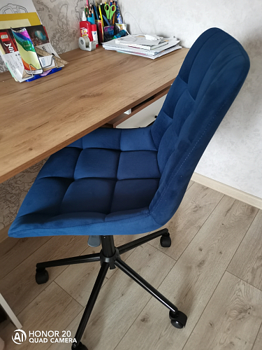 Компьютерное кресло Честер кирпичный / черный фото покупателя 3