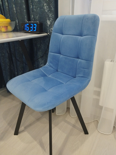 Стул на металлокаркасе Чилли синий / белый фото покупателя 267