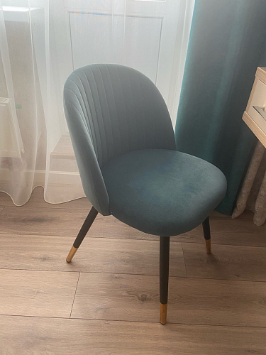 Стул на металлокаркасе Gabi 1 light purple / black / gold фото покупателя 263