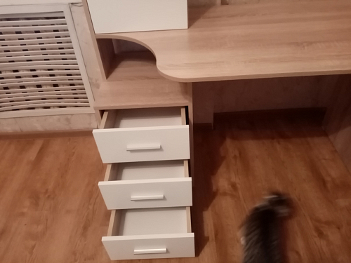 Письменный стол КСТ-16 левый венге / беленый дуб фото покупателя 59