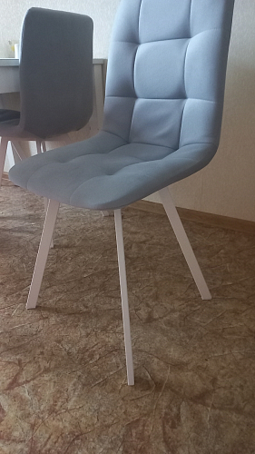 Стул на металлокаркасе Чилли бежевый / белый каркас фото покупателя 1103