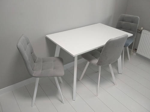 Комплект стульев Чилли 2 шт бежевый / черный фото покупателя 78