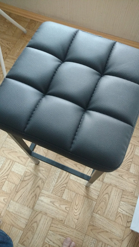 Барный стул Лофт ткань канди грей / черный матовый фото покупателя 115