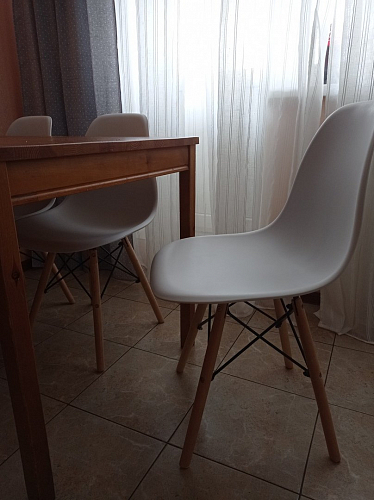 Стул Сindy Eames/Синди Имс мод. 001 yellow / natural фото покупателя 66