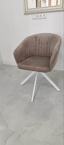 Кресло Корсо крутящееся фиолетовое Velutto 25 / черное фото покупателя 14