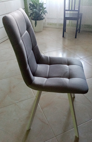 Стул на металлокаркасе Чилли К кирпичный / черный фото покупателя 689