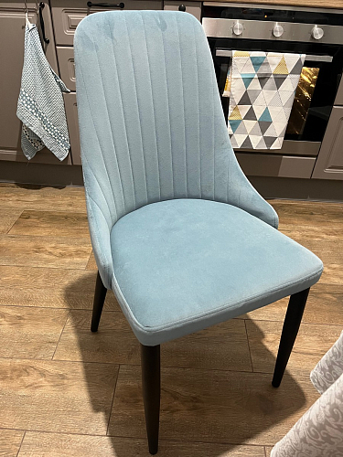 Стул на металлокаркасе Kora green / black фото покупателя 304